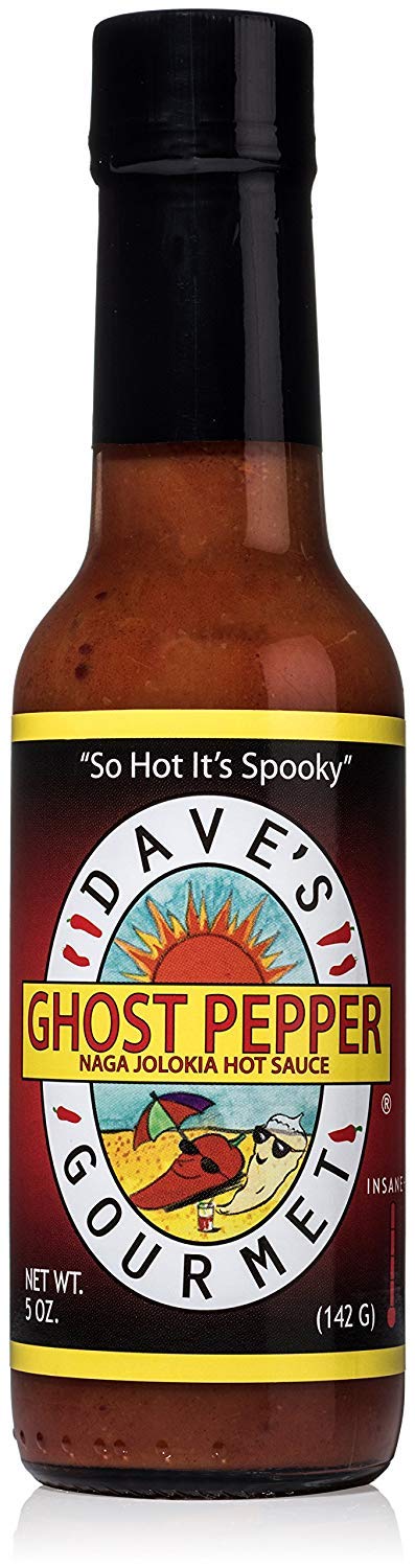 Dave's Gourmet Ghost Pepper Hot Sauce - 3 Pack | Extra Spicy Hot Sauce for Tacos, Wings & BBQ | Made with Ghost Peppers for Intense Heat | Perfect for Gifting & Home Cooking