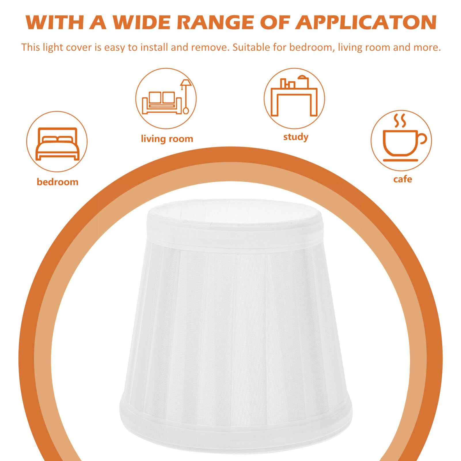 COHEALI Pleated Cloth Lamp Shade for Pendant, Floor & Table Lamps - Elegant Lighting Cover for Living Room, Bedroom, Office & Hotel Decor | Perfect for Ambient Lighting and Home Interior Design