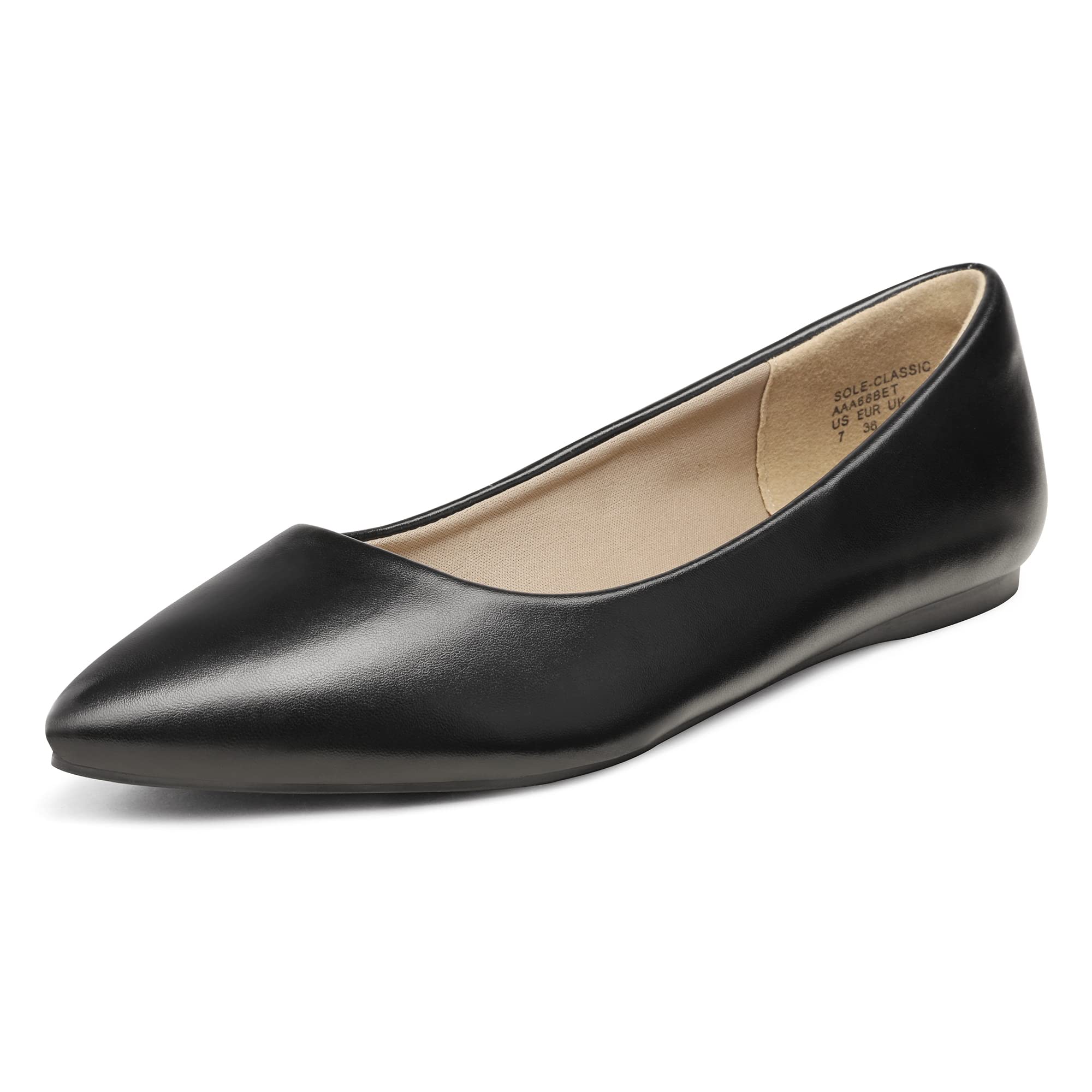 DREAM PAIRS Women's Pointed Toe Ballet Flats - Comfortable Slip On Shoes for Women | Casual & Office Wear | Perfect for Walking, Work, and Daily Outfits