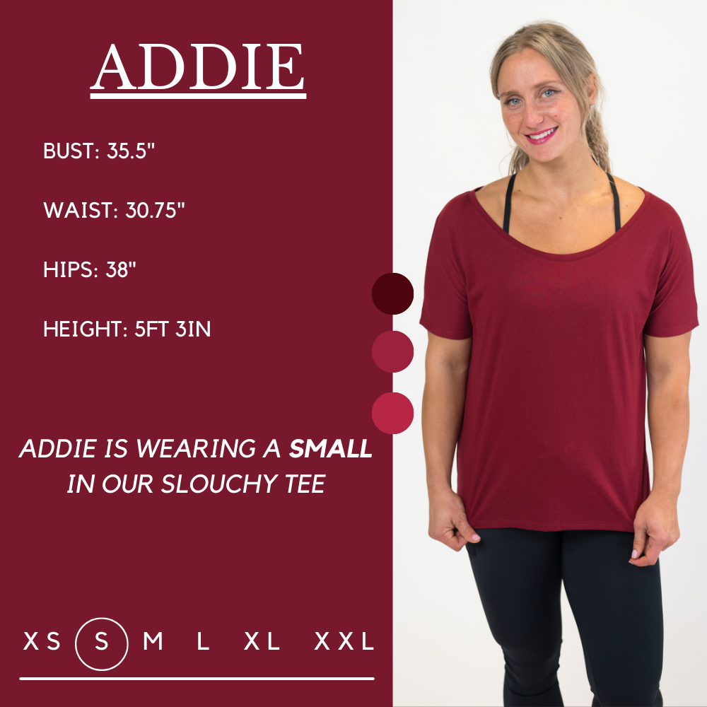 Comfy Slouchy Tee in Brick Red - Relaxed Fit Casual T-Shirt for Women | Perfect for Lounging, Weekend Outings & Layering