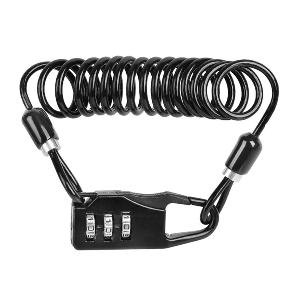 Secure 3-Digit Bicycle Lock - Lightweight & Compact Bike Helmet Lock for Mountain Bikes - Anti-Theft Password Protection for Cycling Commutes & Outdoor Adventures
