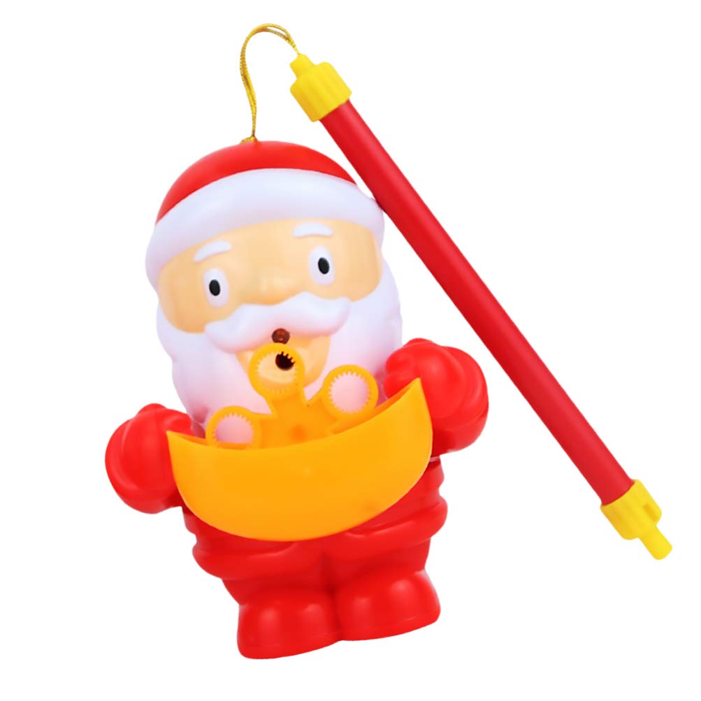 PRETYZOOM Electric Santa Bubble Blower Machine for Kids - Automatic Bubble Maker with Bubble Solution - Perfect for Christmas Parties, Birthday Gifts & Outdoor Play