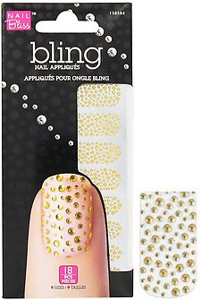 11 Gold Bubble Nail Art Decorations - Pack of 3 | Bling Nail Gems for Manicures & Pedicures | Perfect for Parties, Weddings, and Special Occasions
