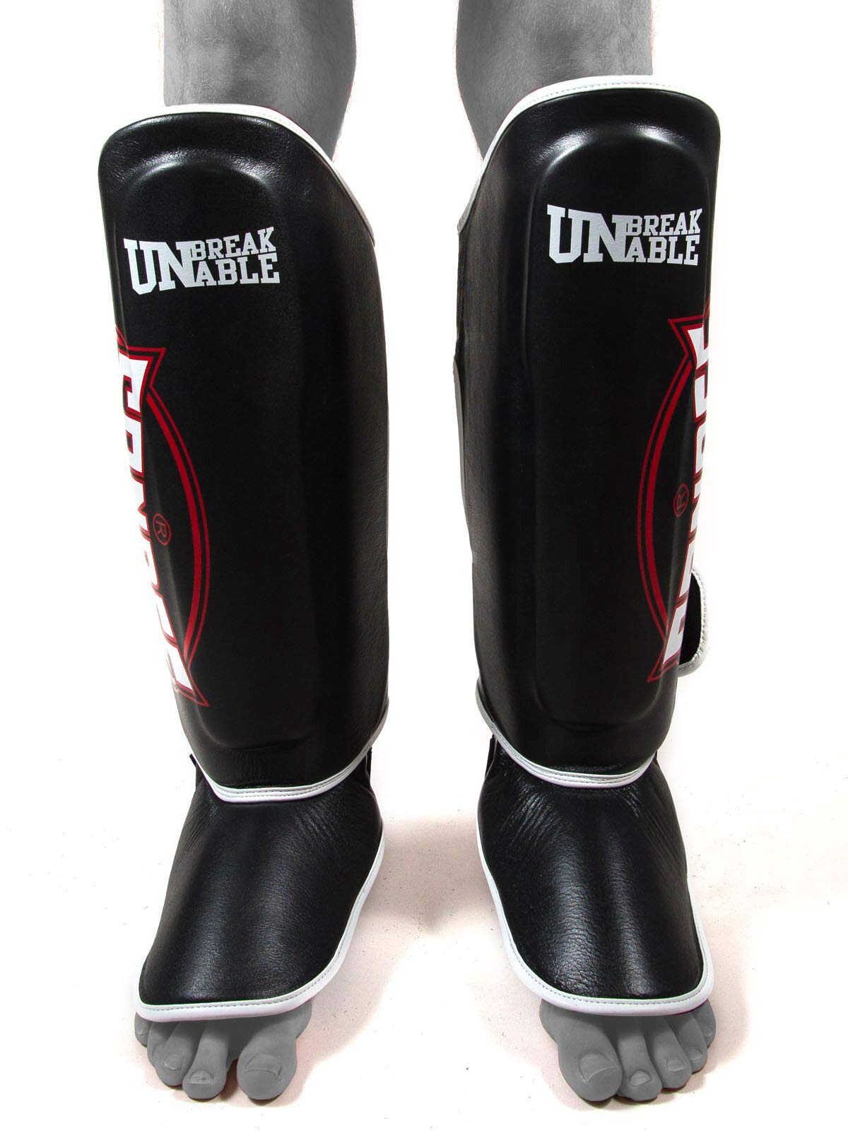 Authentic Muay Thai Leather Shin Guards for Adults - Premium Training & Sparring Protection - Ideal for MMA, Kickboxing & Martial Arts Practice