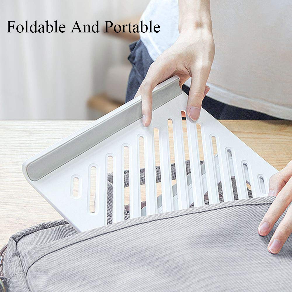 Adjustable Foldable Laptop Stand for MacBook, Dell XPS, HP - Ergonomic Notebook Holder for 10-17 Inch Laptops - Perfect for Home Office, Gaming & Travel Use