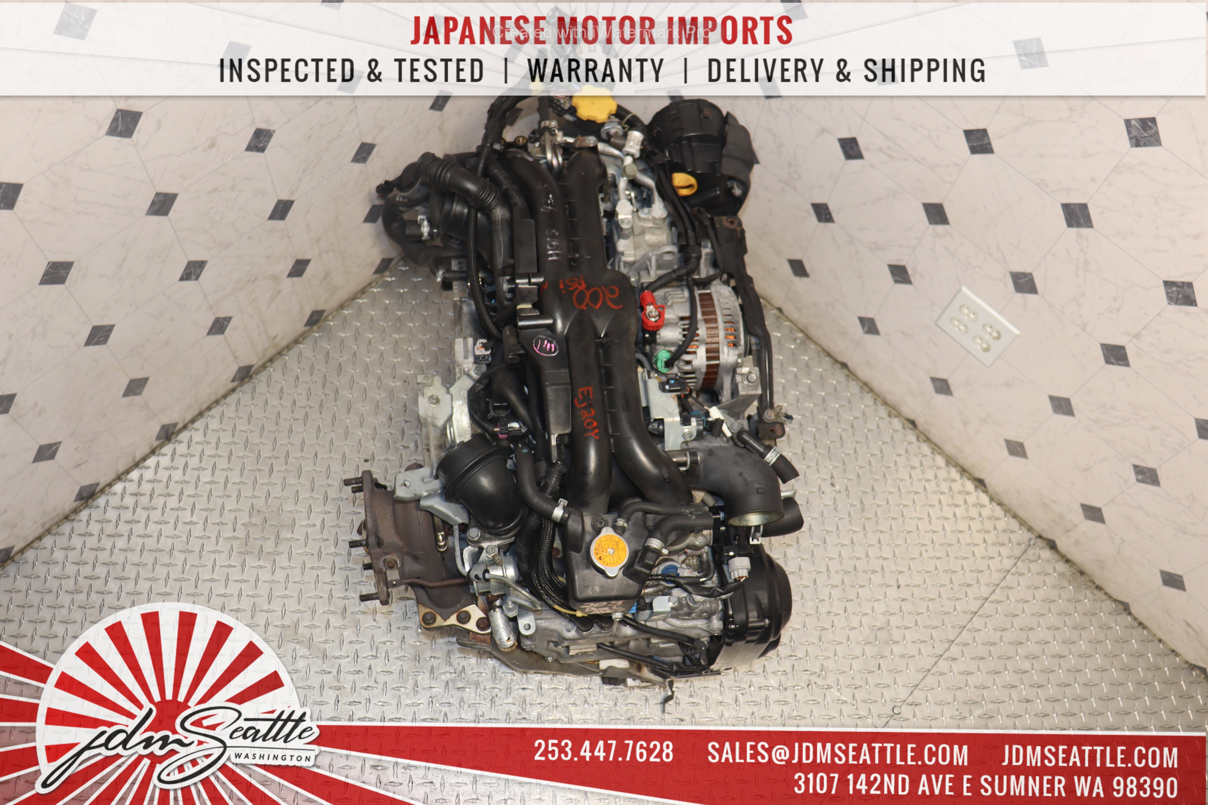 JDM EJ20Y DUAL AVCS 2.0L Engine for 2008-2014 Subaru Impreza WRX & Forester - Direct Replacement for 2.5L EJ255 - Performance Upgrade for Off-Road & Street Racing