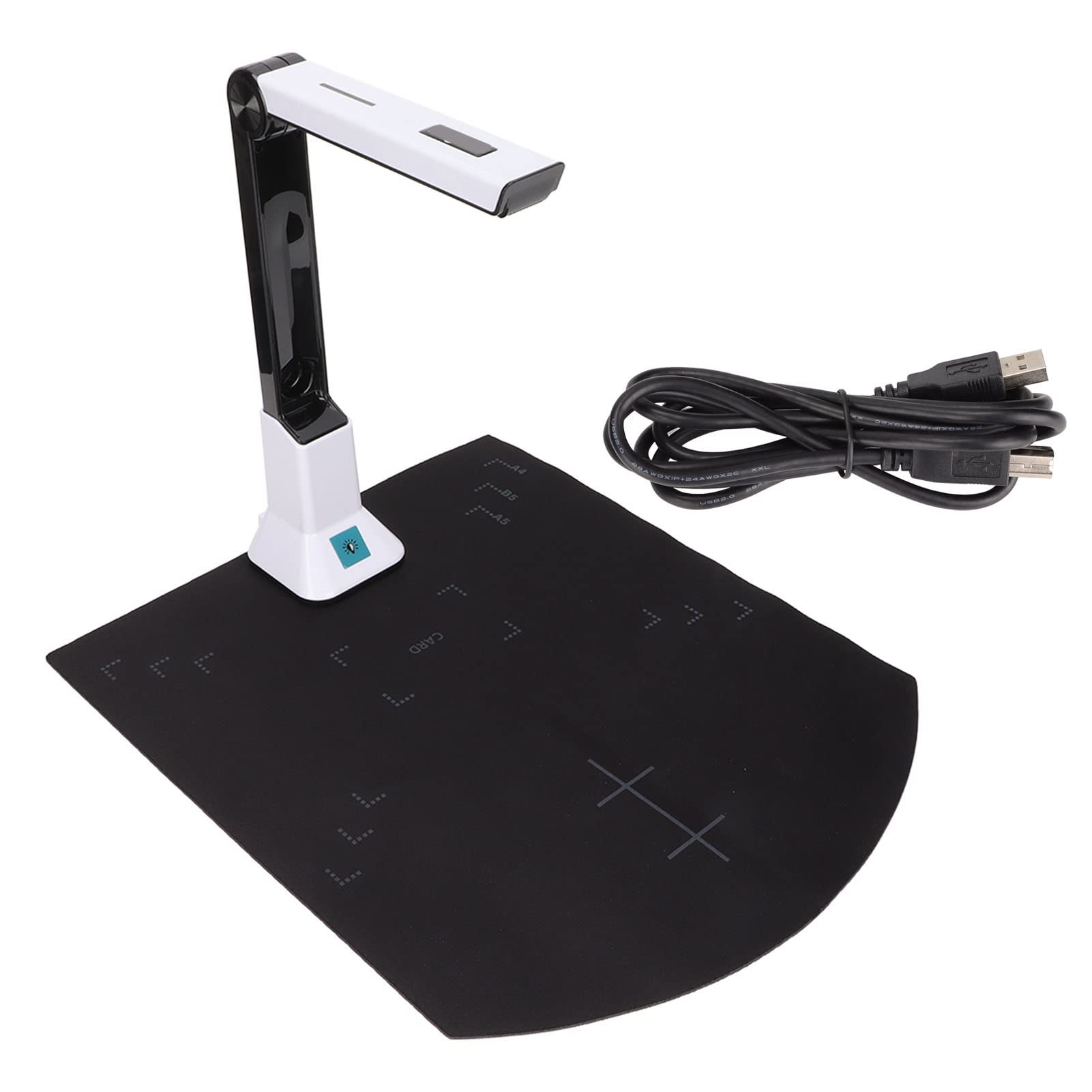 FRZY Portable HD Document Camera with CMOS Sensor - Ideal for Office Documents, Images, and Note-Taking | Perfect for Online Teaching, Remote Work, and Video Conferencing