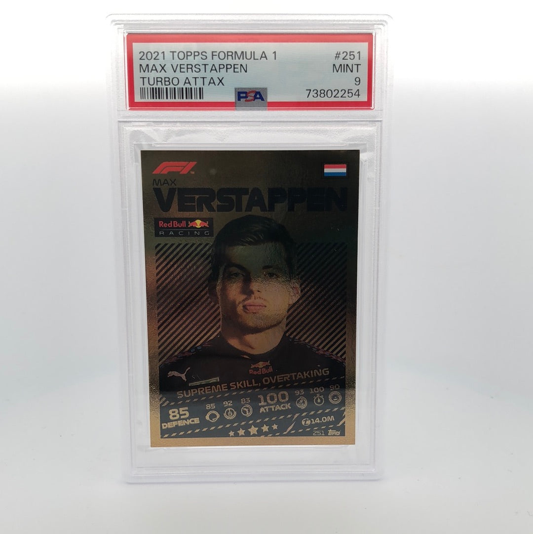 PSA 10 Graded MAX VERSTAPPEN #251 Racing Card - Perfect for Collectors, Sports Memorabilia & F1 Fans | Display, Trade or Invest in Rare Trading Cards
