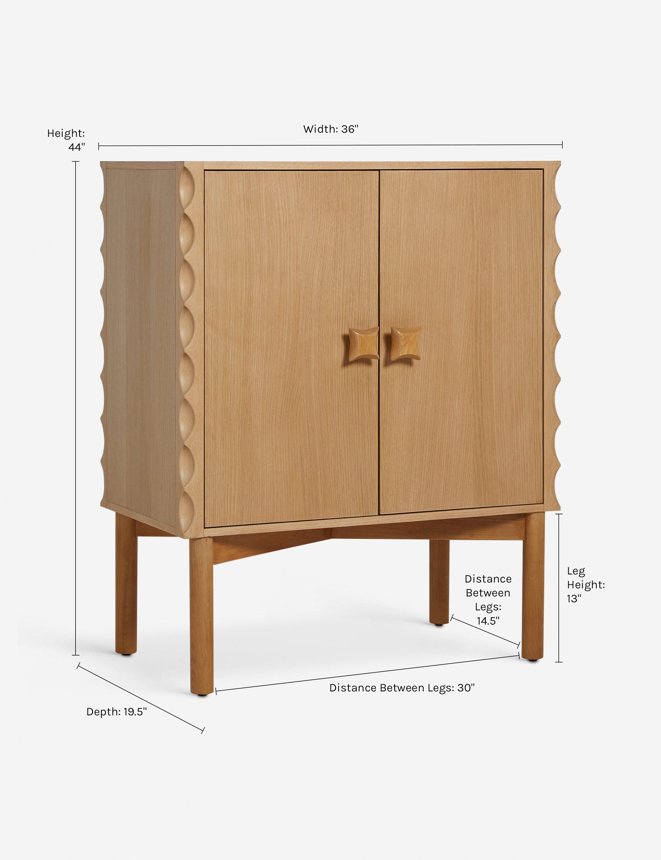 Eny Lee Parker Cami Bar Cabinet - Modern Home Bar Furniture for Living Room, Dining Room & Entertaining Spaces