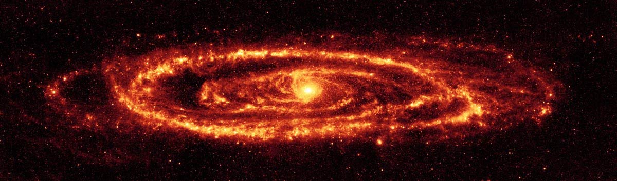 Stunning Andromeda Galaxy Panoramic Wall Decal - Space-Themed Room Decor for Bedroom, Living Room & Office - Perfect for Astronomy Lovers & Sci-Fi Fans
