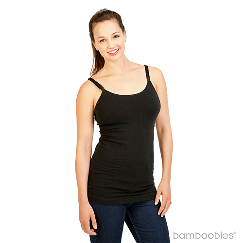 Bamboobies Nursing Tank Top for Breastfeeding Moms - Soft & Comfortable Maternity Wear for Nursing, Pumping & Everyday Use