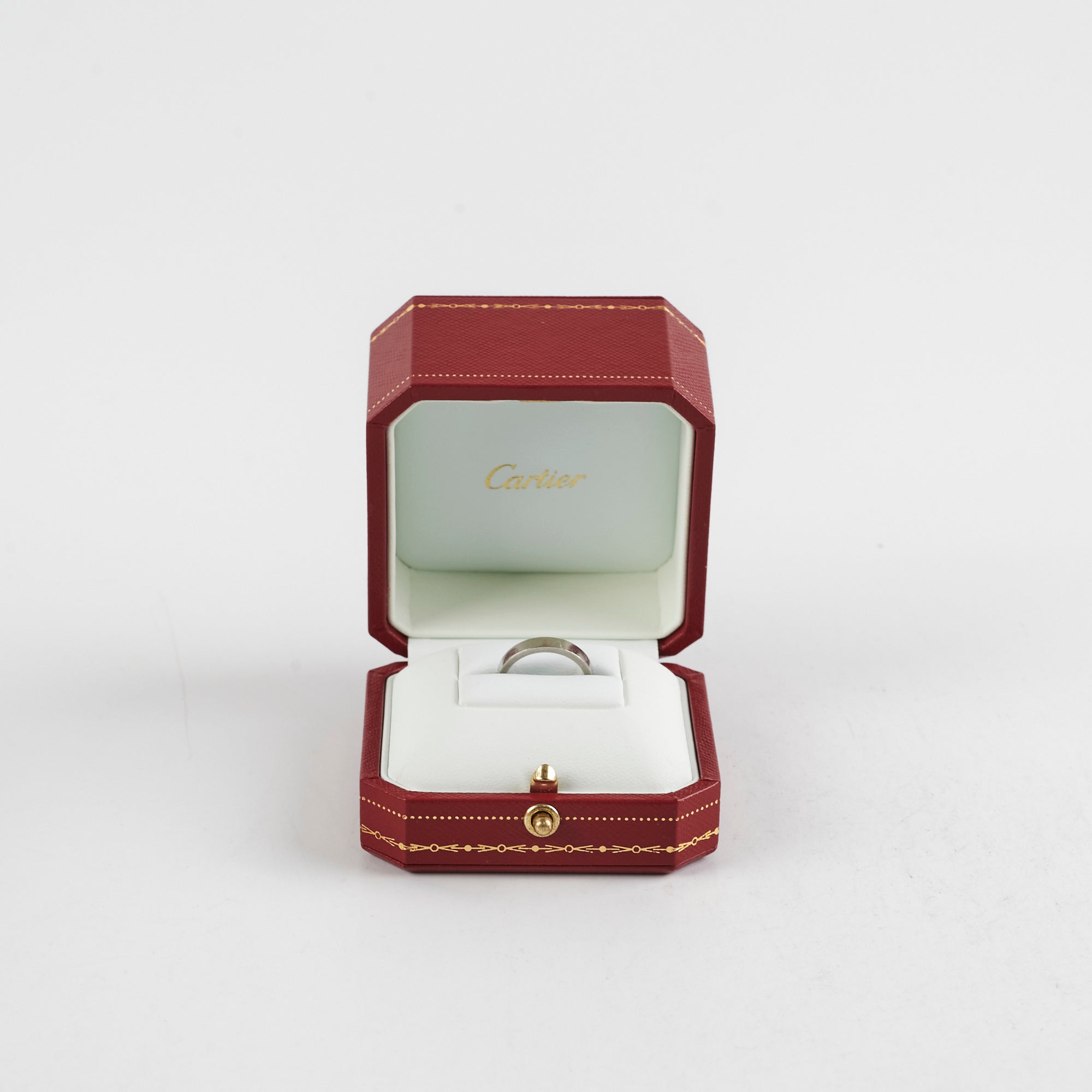 Cartier Platinum Diamond Ring for Women - Size 4.8 (US) - Luxury Wedding Band, Engagement Ring & Anniversary Gift - Perfect for Proposals, Special Occasions & Everyday Elegance