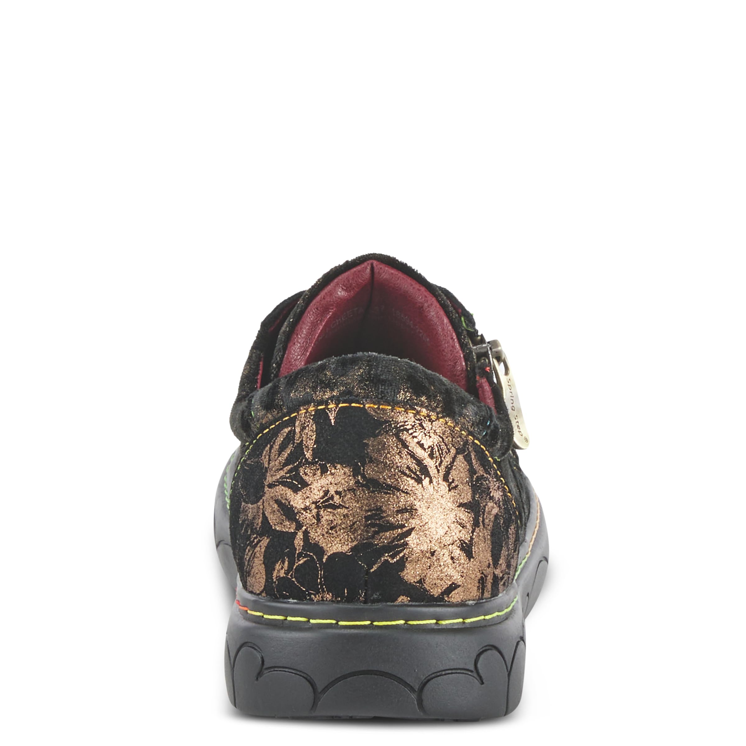 Spring Step L'Artiste Danli-Cheeta Women's Fashion Sneakers - Animal Print Casual Shoes with Zipper & Adjustable Laces | Perfect for Work, Walking & Everyday Wear