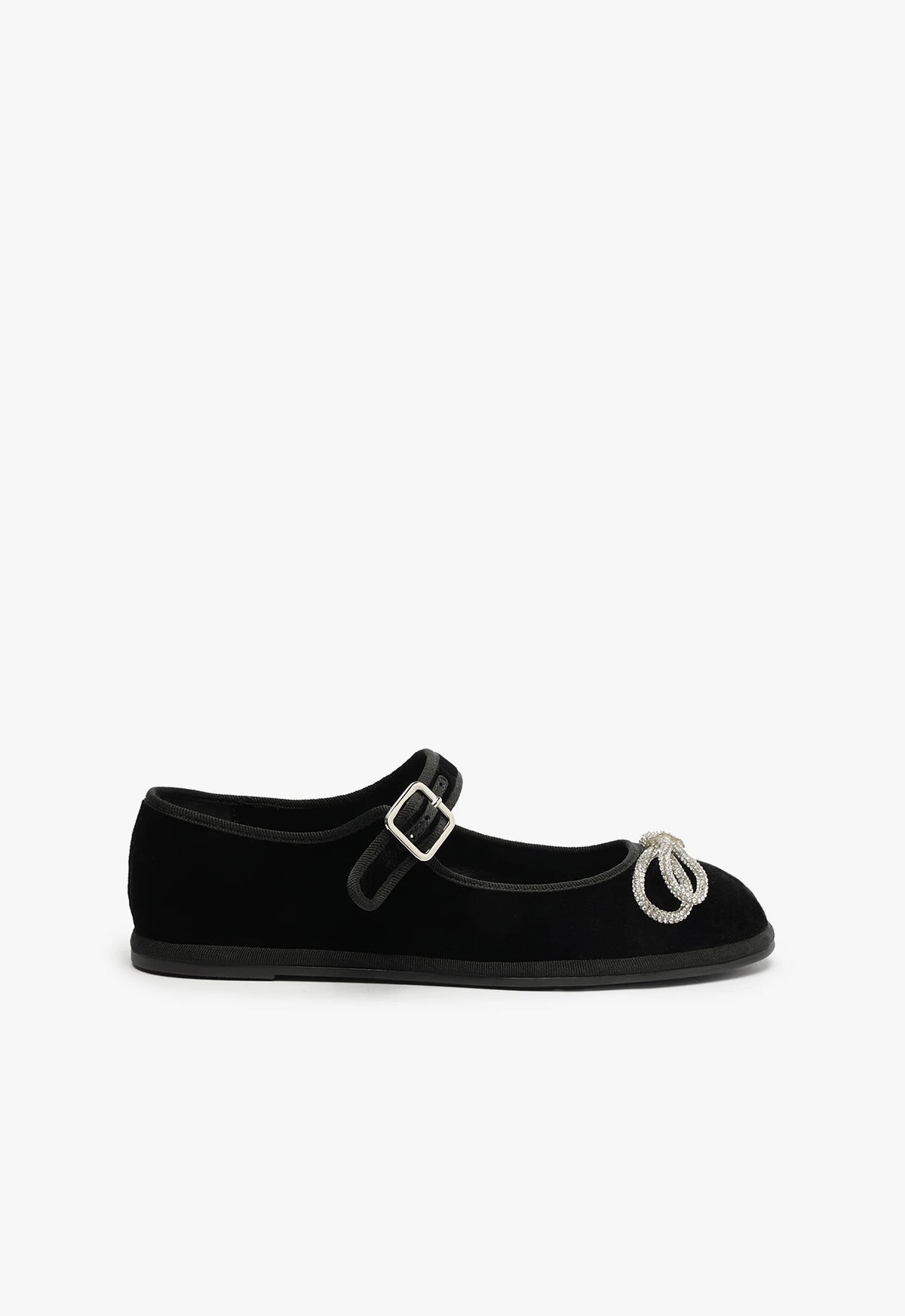 Clarissa Lace Velvet Flat Shoes for Women with 2.3-Inch Heel - Comfortable & Elegant for Weddings, Parties & Daily Wear