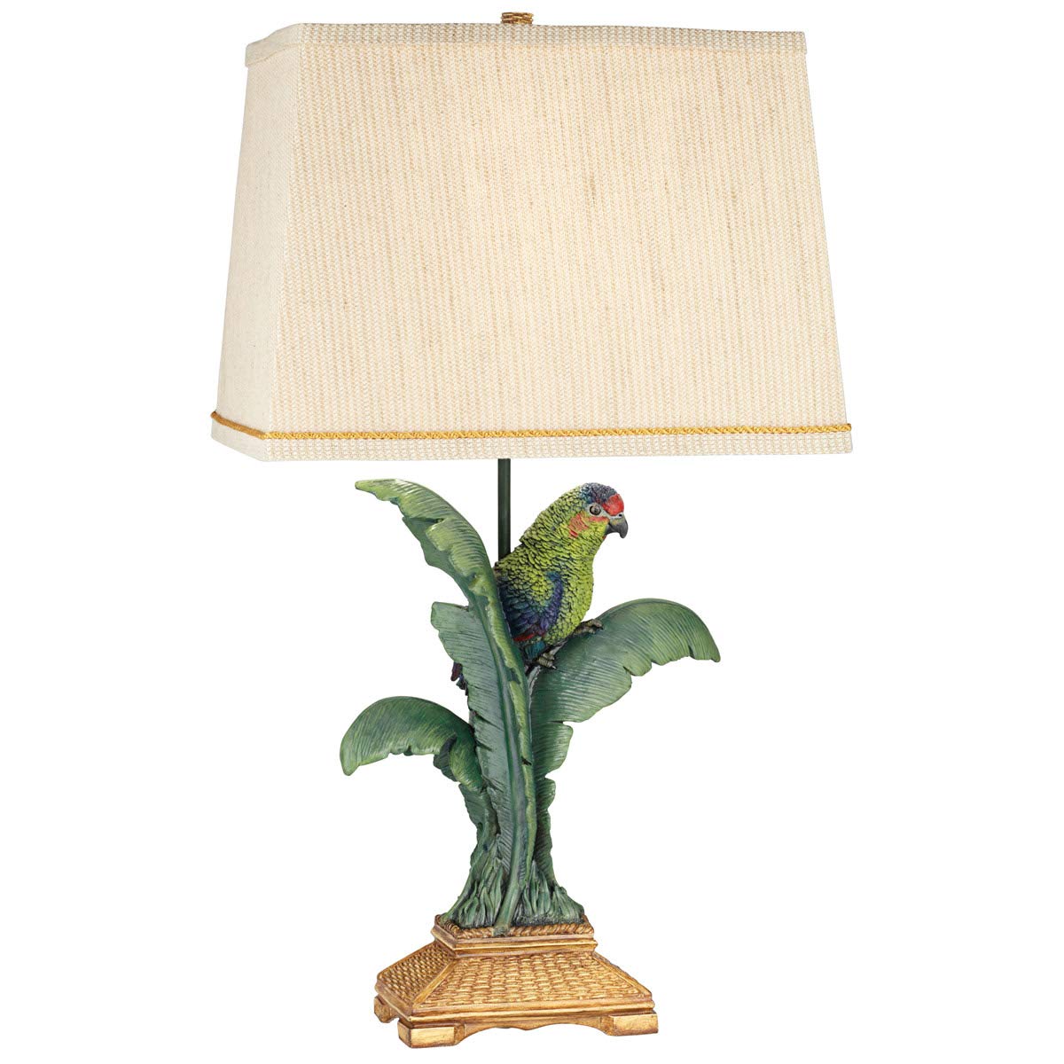 BLACK FOREST DECOR Palm Beach Table Lamp - Coastal Style Nightstand Lighting for Bedroom, Living Room & Office Decor
