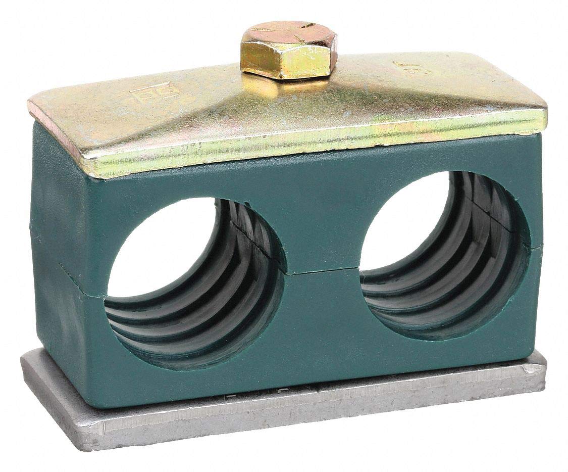 1/4 Inch Beta Clamp Assembly Twin - Heavy Duty Pipe Clamp for Plumbing, HVAC, and Industrial Applications