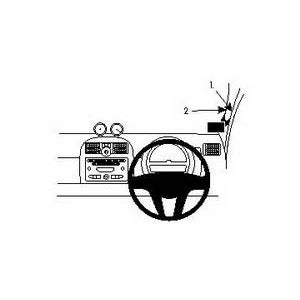 ClicOn No Holes Right Hand Dashboard Mount for Smart ForTwo (2008-2014) - Perfect for GPS, Phone & Dash Cam Installation While Driving