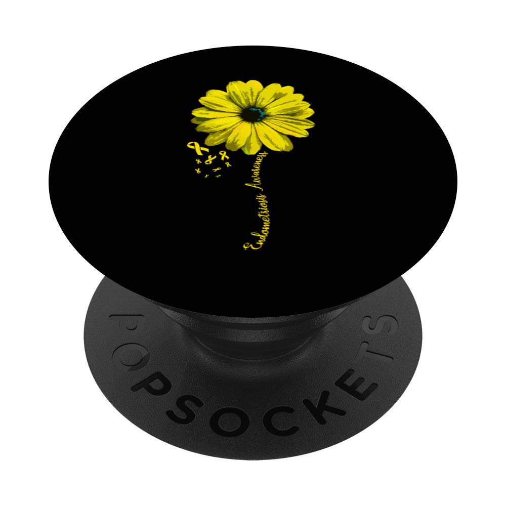 Endometriosis Awareness Family Survivor Phone Grip & Stand - Stylish PopSocket for Phones and Tablets, Perfect for Daily Use, Travel, and Office