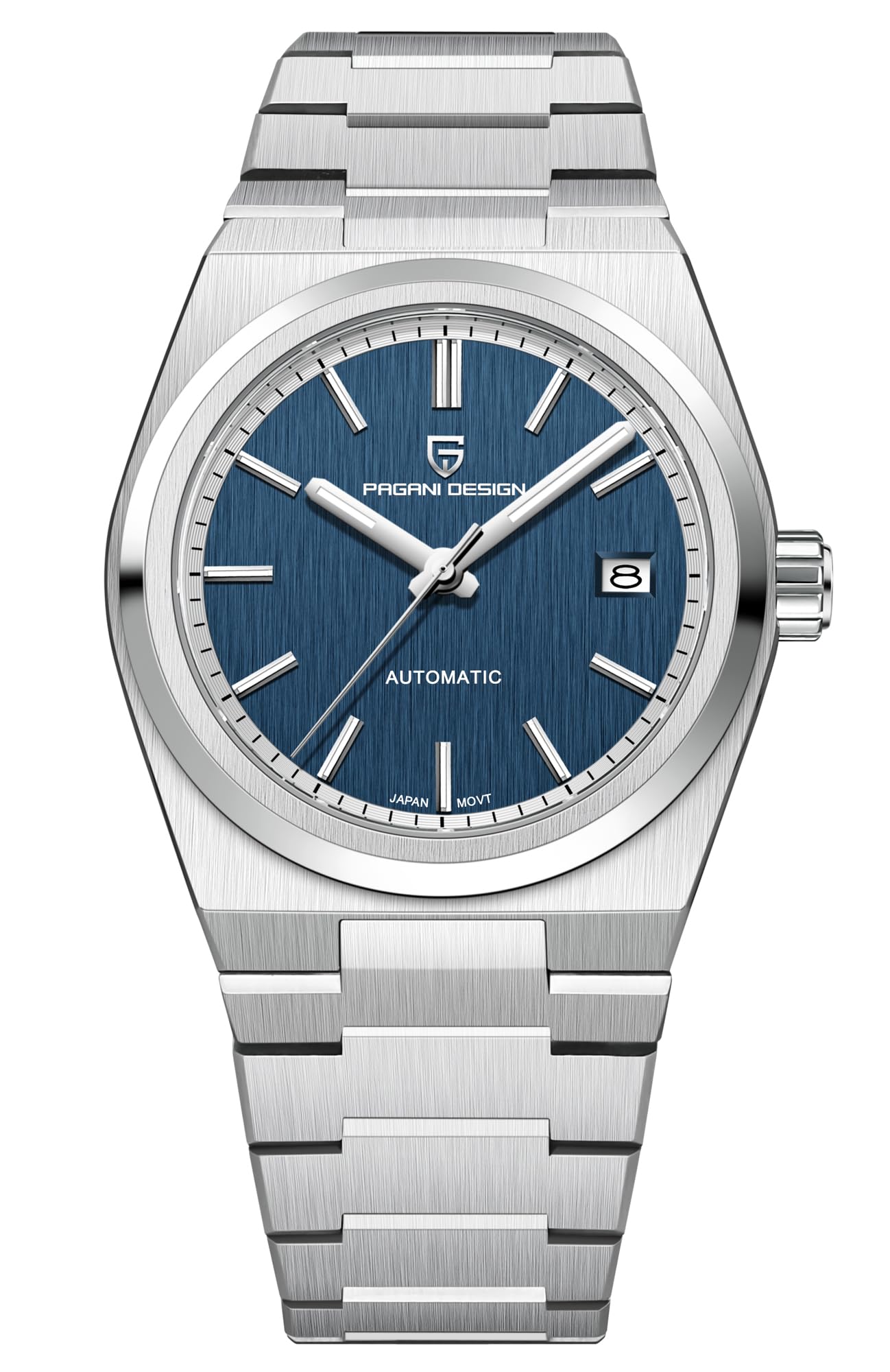 Pagani Design Men's Automatic Watch - Sapphire Crystal, Stainless Steel, NH39A Movement - Luxury Dress & Casual Timepiece for Business, Formal Events & Everyday Wear