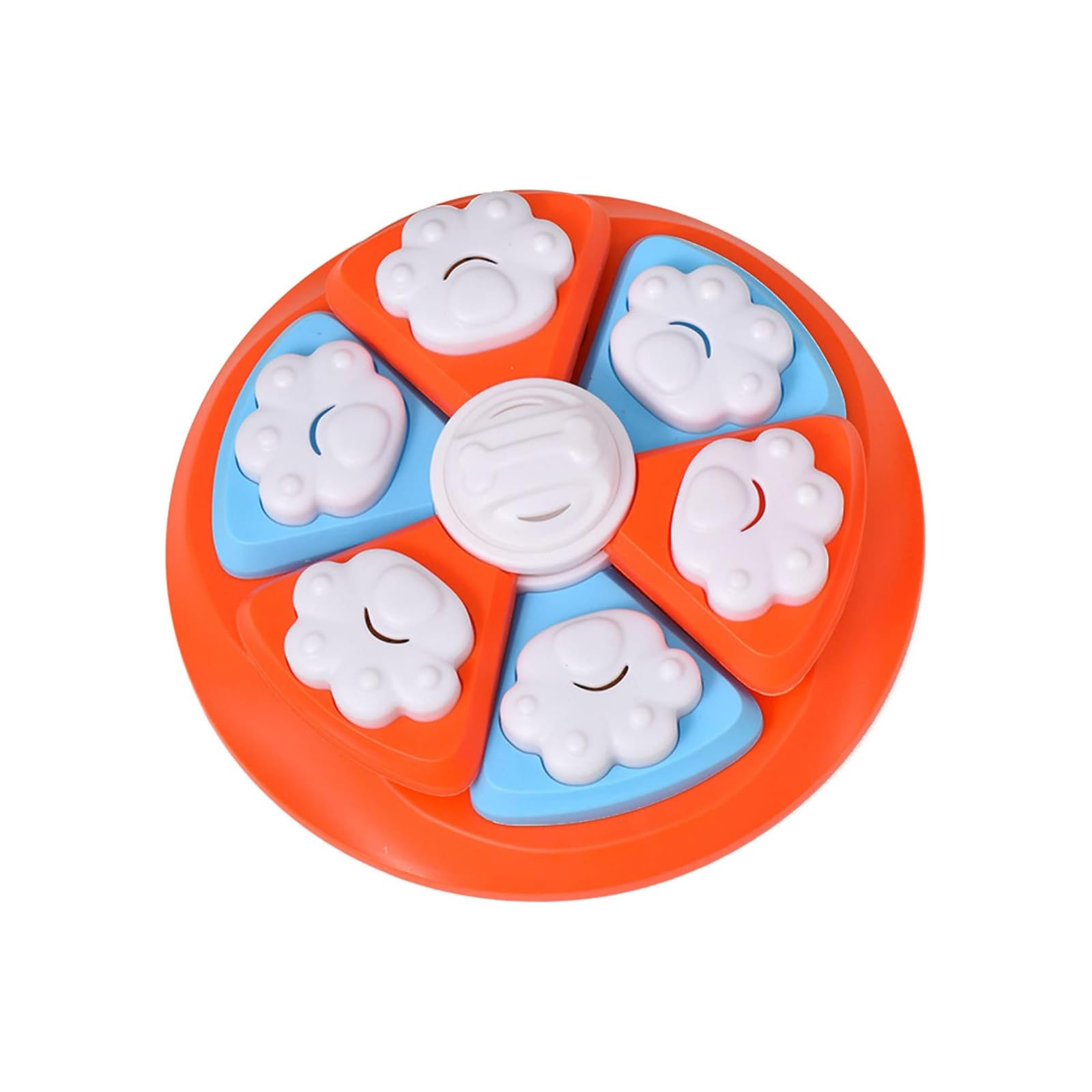 Emily Pets Interactive Dog Puzzle Feeder Bowl - Slow Feeding Dog Treat Dispenser & Puzzle Toy for Mental Stimulation - Blue (Perfect for Mealtime Enrichment and Boredom Prevention)