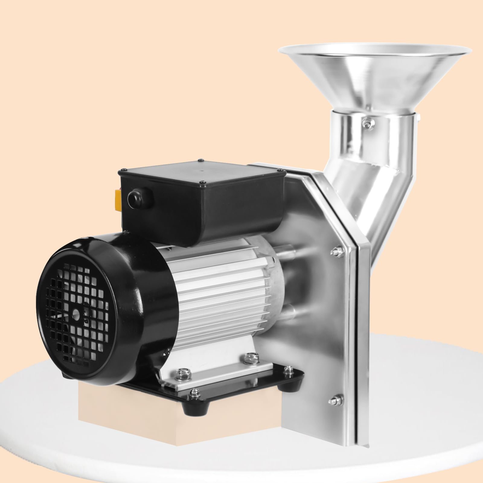 550W Electric Fruit Crusher for Apples, Pears & Potatoes - Portable Grinder for Fine Pulp - Perfect for Juice, Wine & Cider Making at Home or Commercial Use