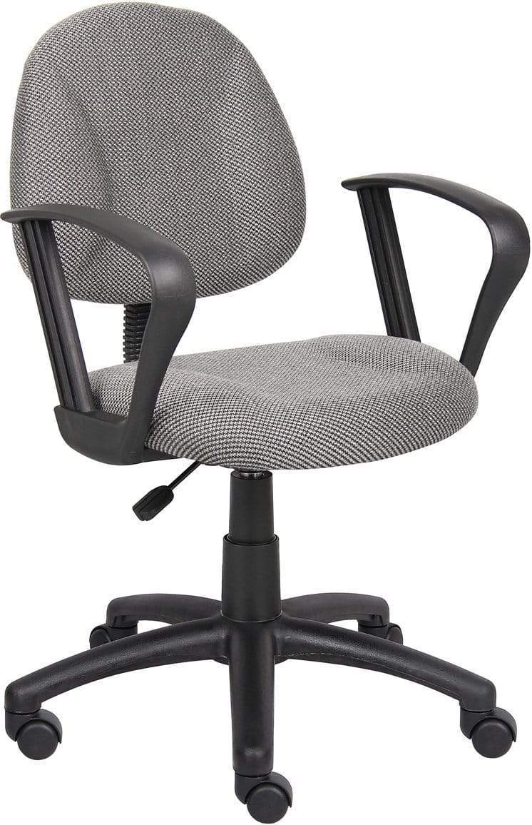 Boss Deluxe Ergonomic Posture Chair with Loop Arms [B317 BE] - Perfect for Office, Home & Gaming Comfort