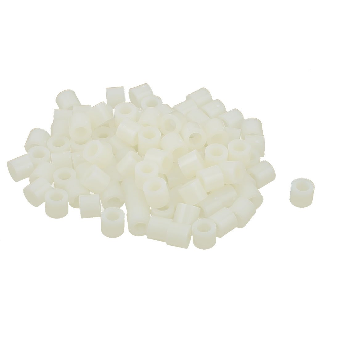 7mm Plastic Electrical Box Spacers - 100pcs Ivory for Conduit Fittings