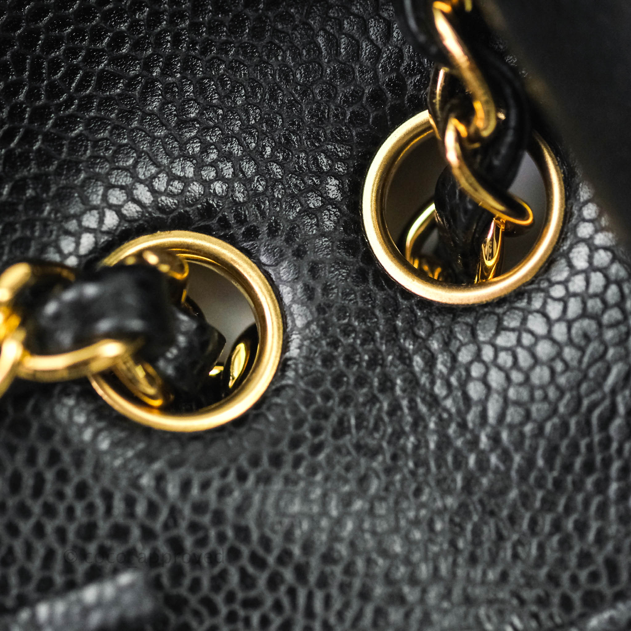 Chanel Classic Medium Double Flap Bag Black Caviar Leather with Gold Hardware - Luxury Shoulder Bag for Women, Perfect for Work, Parties & Special Occasions