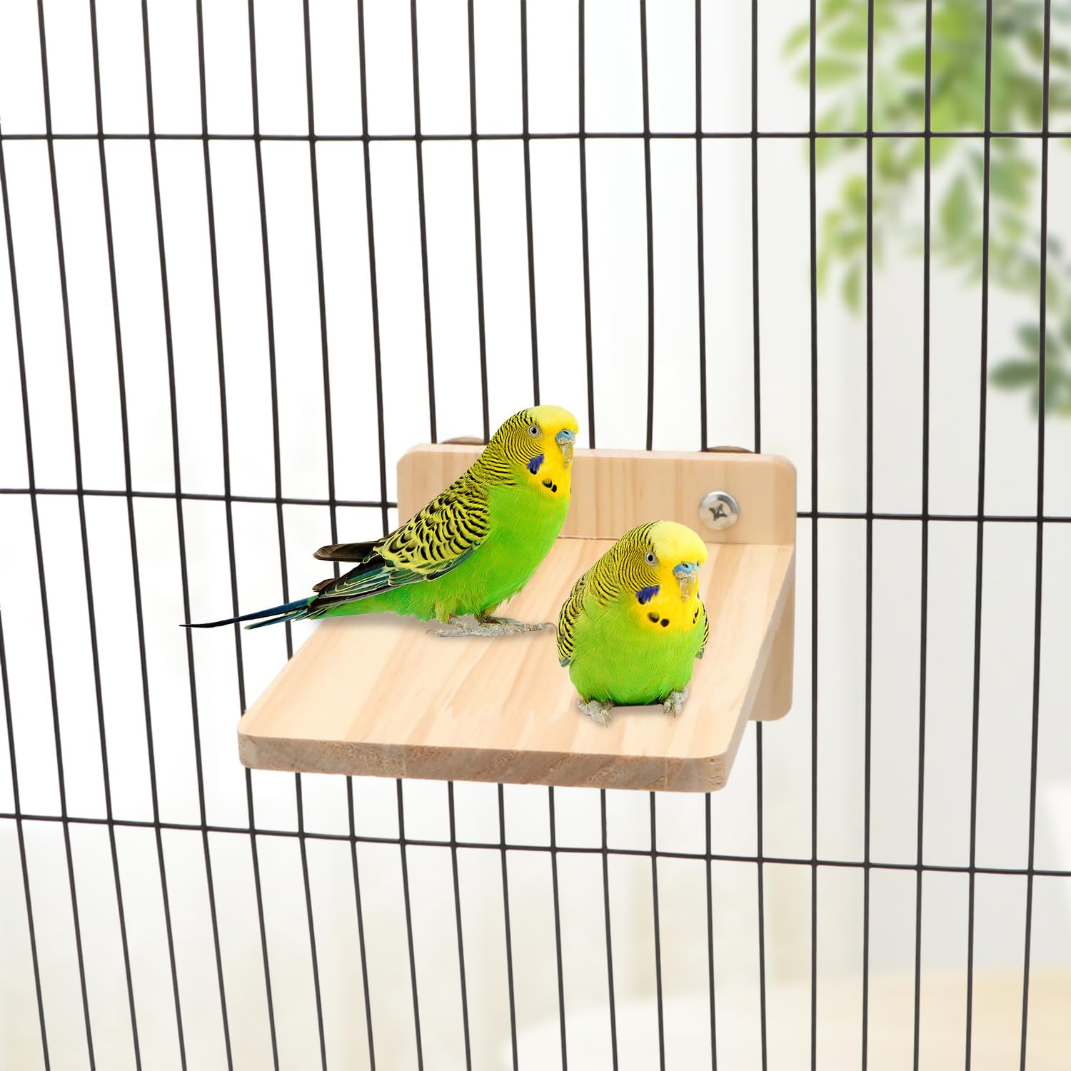 Natural Wooden Perch Stand for Small Pets - Hamster, Rat, Mice & Chinchilla Cage Exercise Toy | Small Animal Playground & Climbing Platform for Cage Enrichment