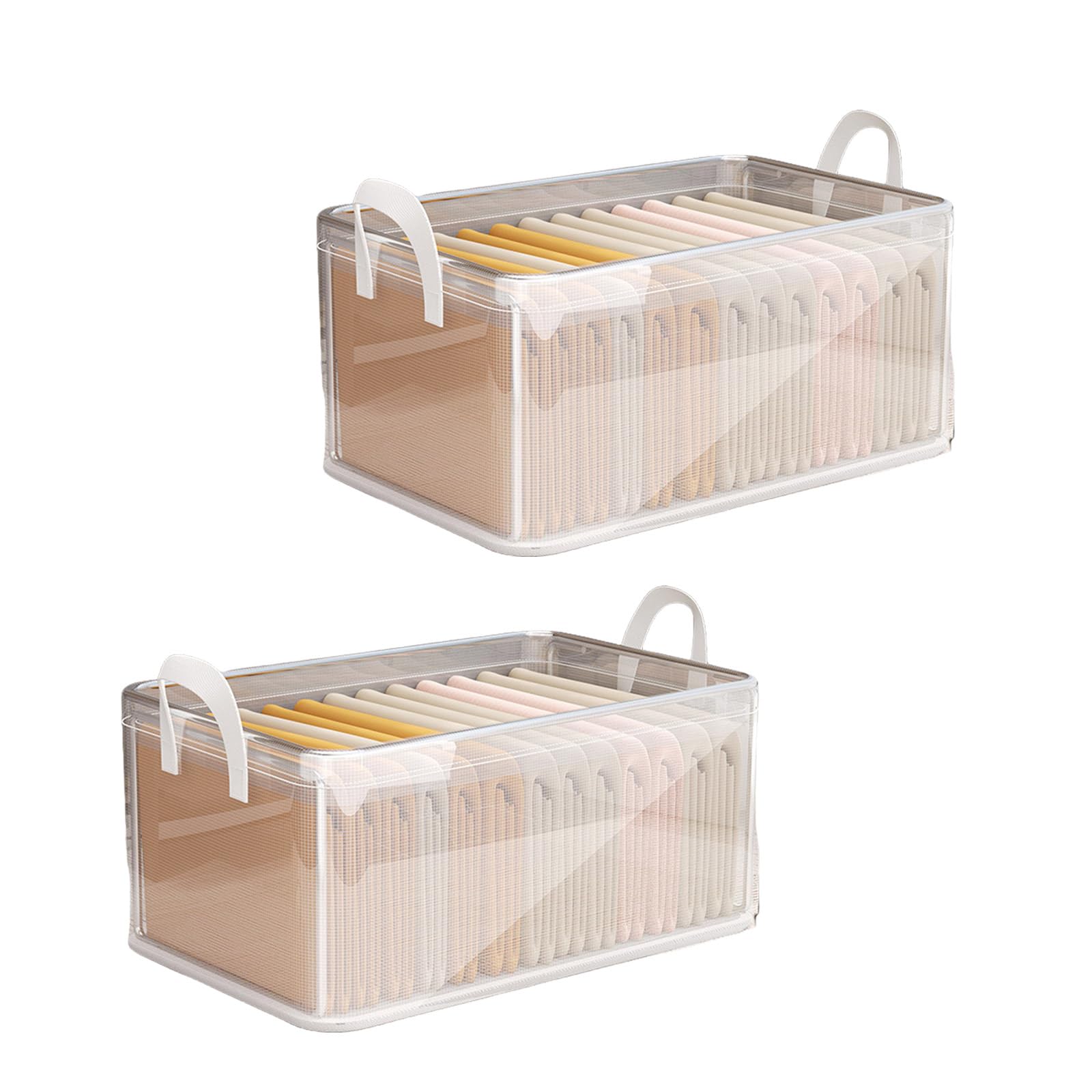 Durable PVC Storage Box with Clear Design for Easy Item Identification - Home, Office & Closet Organization Solution for Toys, Crafts & Supplies