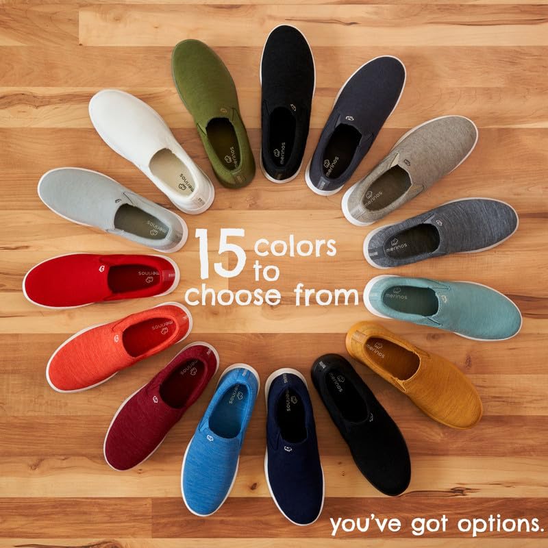 Merino Wool Women's Slip-On Sneakers - Lightweight & Durable Casual Shoes with Australian Wool - Perfect for Walking, Travel & Everyday Comfort