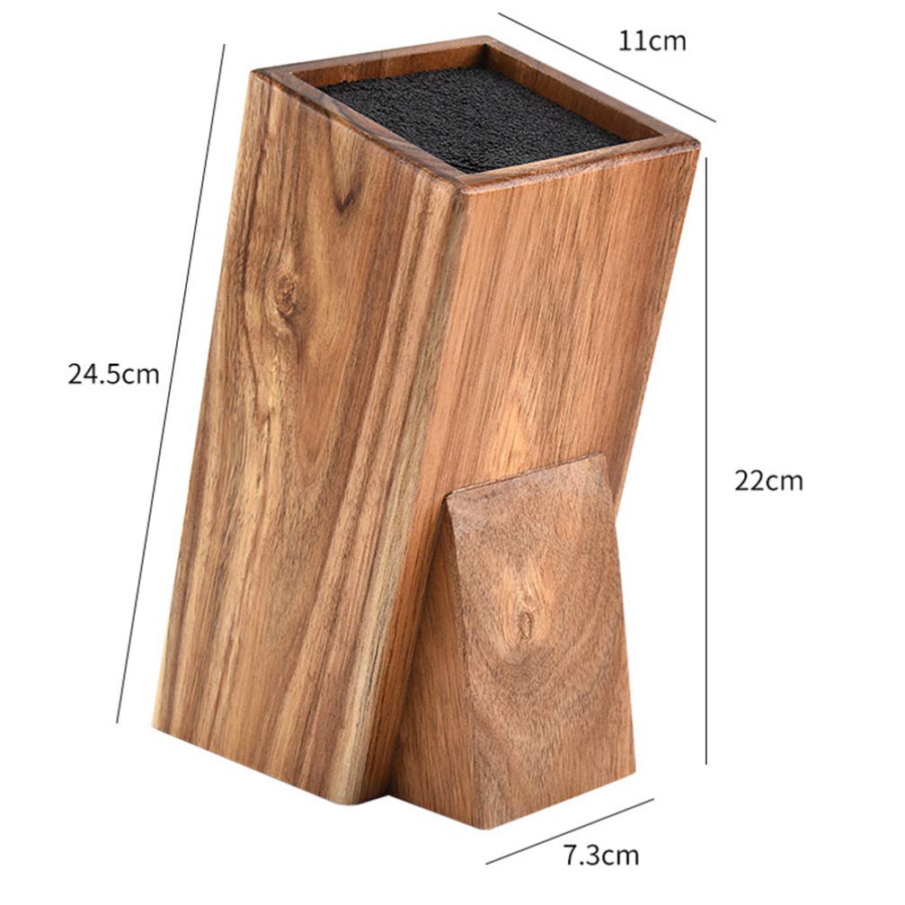 DOITOOL Universal Wooden Kitchen Slot Holder - Small Block Storage Rack & Organizer Stand for Spices, Utensils, and Kitchen Tools | Perfect for Countertop Organization in Home & Restaurant Kitchens