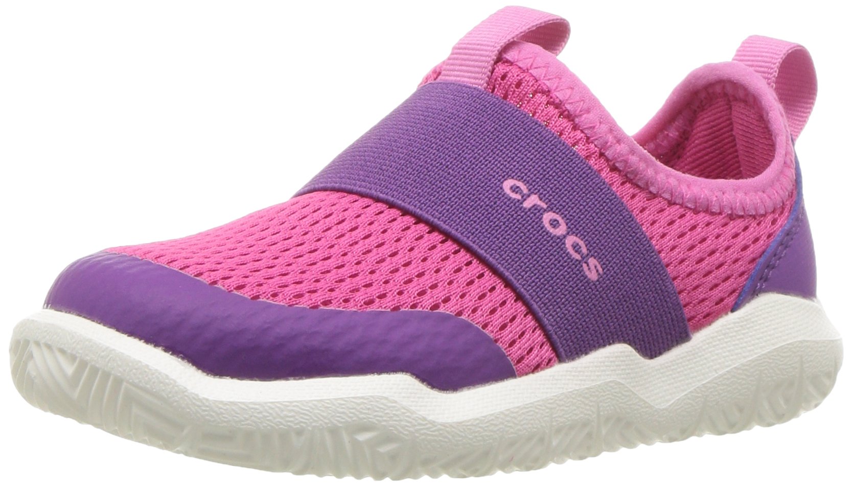 Crocs Unisex-Child Swiftwater Easy-On Slip-On Water Shoes for Kids - Perfect for Beach, Pool, and Outdoor Adventures