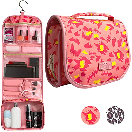 Women's Hanging Travel Toiletry Bag with Multiple Compartments - TSA Approved Cosmetic Organizer for Makeup & Essentials | Perfect for Air Travel, Vacation & Gym Use
