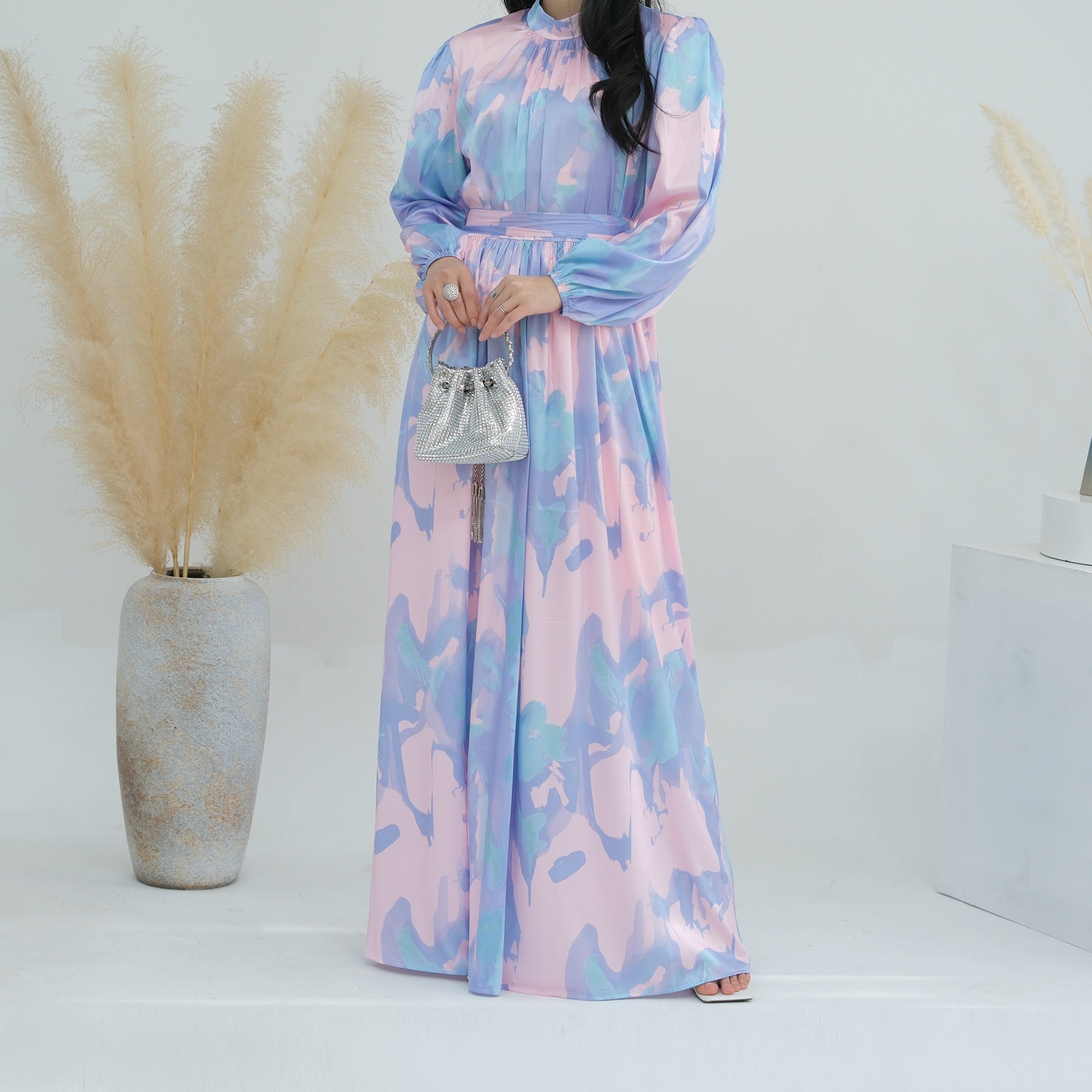 Stylish Women's Ankle-Length Printed Floral Dress for Summer, Casual Outings & Beach Vacations