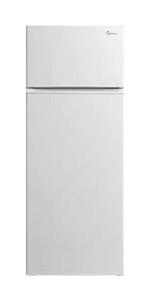 Midea 207L Double Door Refrigerator - Energy Efficient, Frost Free, White - Perfect for Home, Office, and Small Business Use