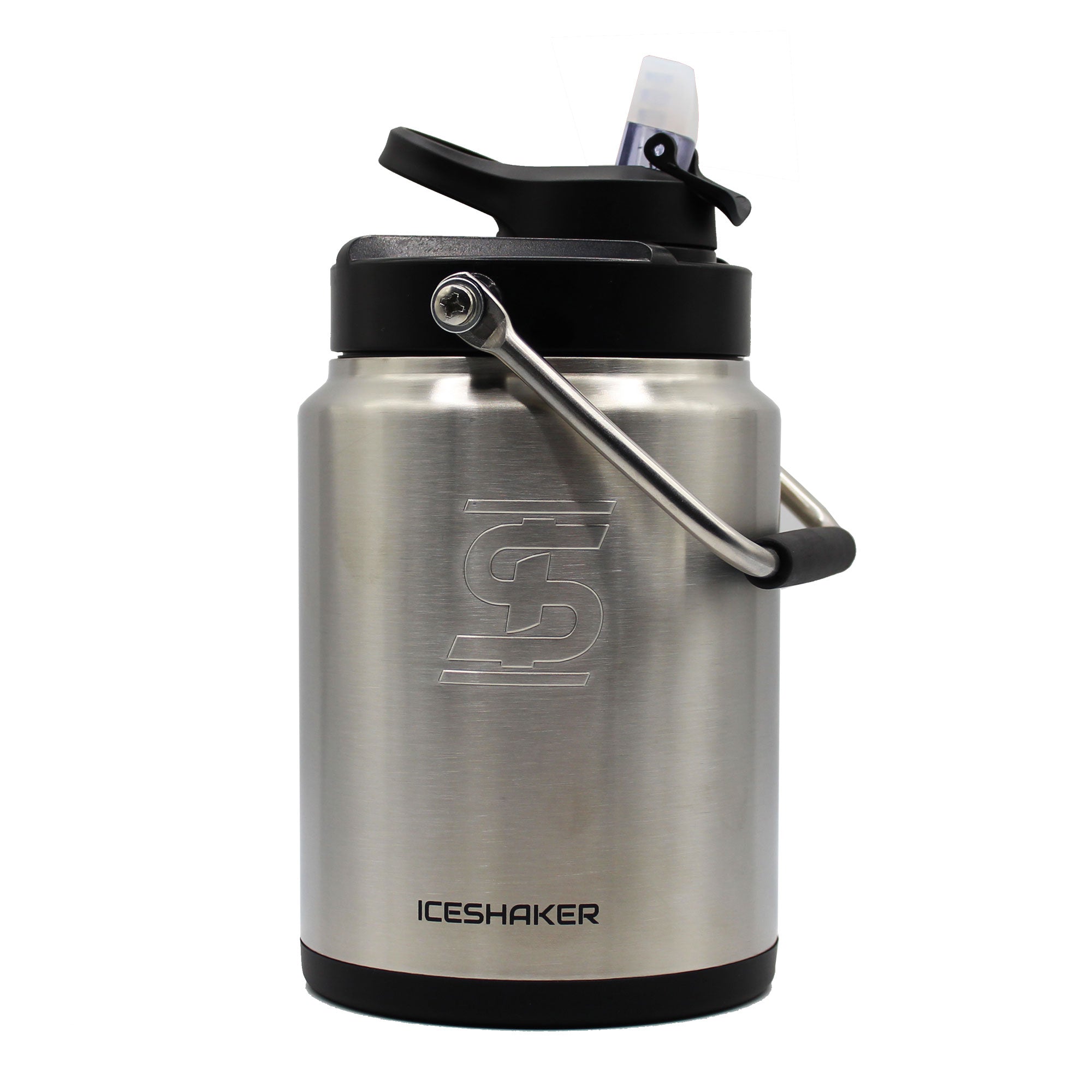 Stainless Steel Half Gallon Jug with Non-Slip Silicone Base - Perfect for Water, Juice & Iced Tea Storage at Home, Office or Camping