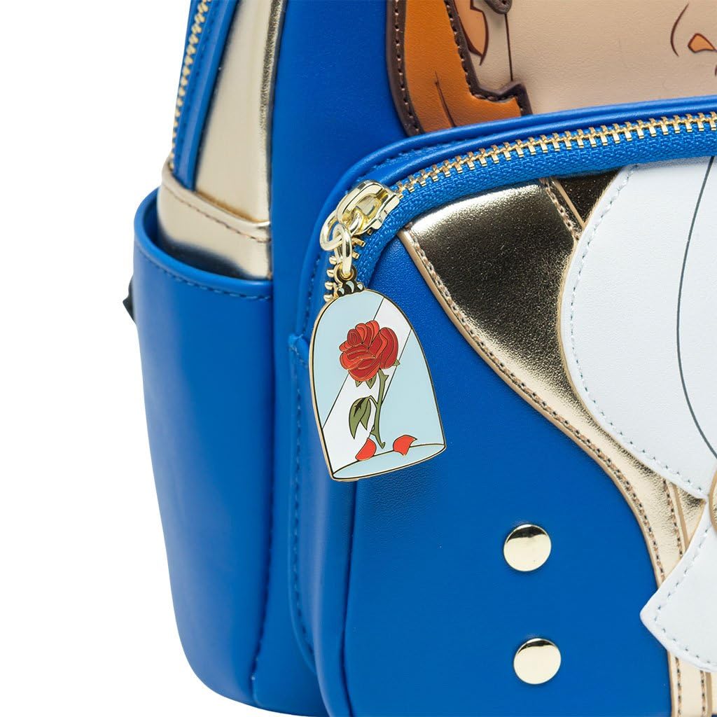 Disney Beauty and the Beast Prince Adam Themed Women's Backpack - Loungefly Official Cosplay Purse for Disney Fans, Collectors & Theme Park Visits
