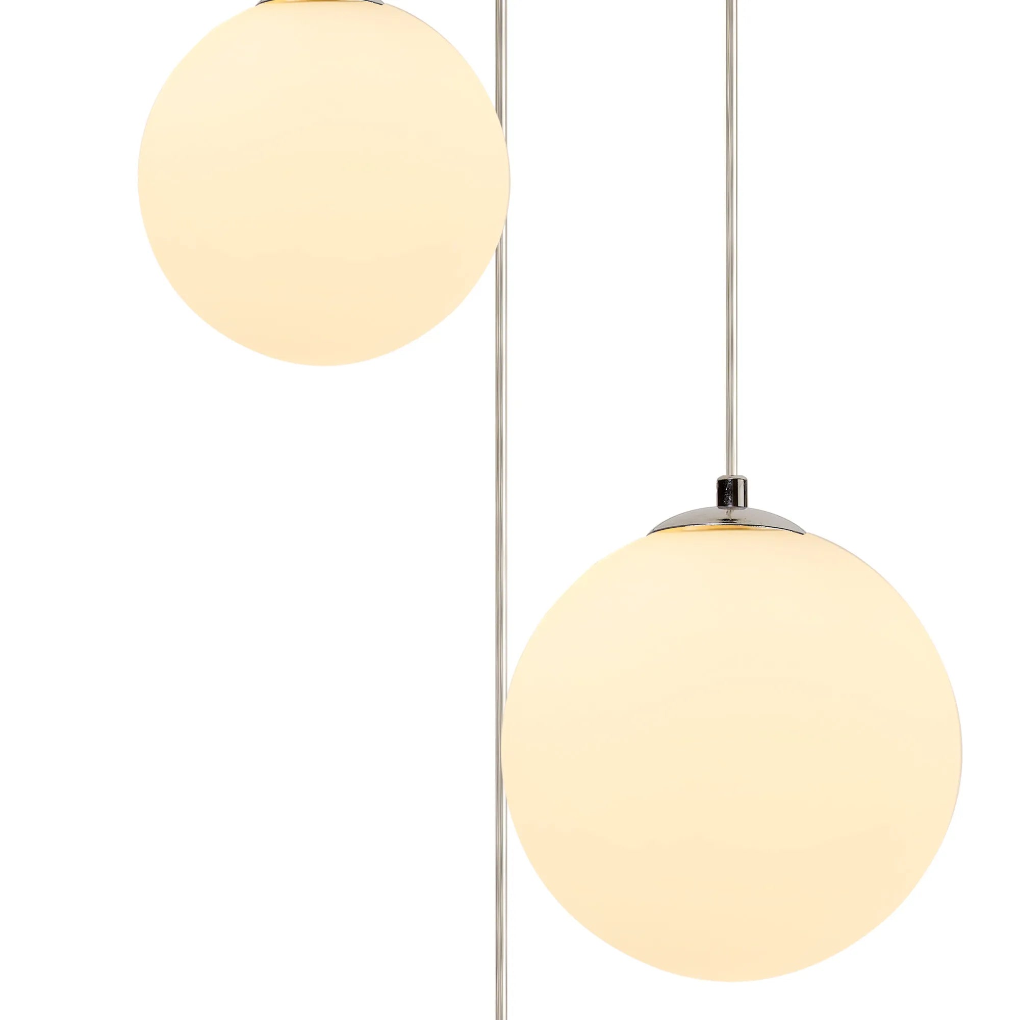 Austin 31cm Round Glass Pendant Light Fixture with 3 G9 Bulb Sockets - Perfect for Kitchen Island, Dining Room, and Modern Home Lighting