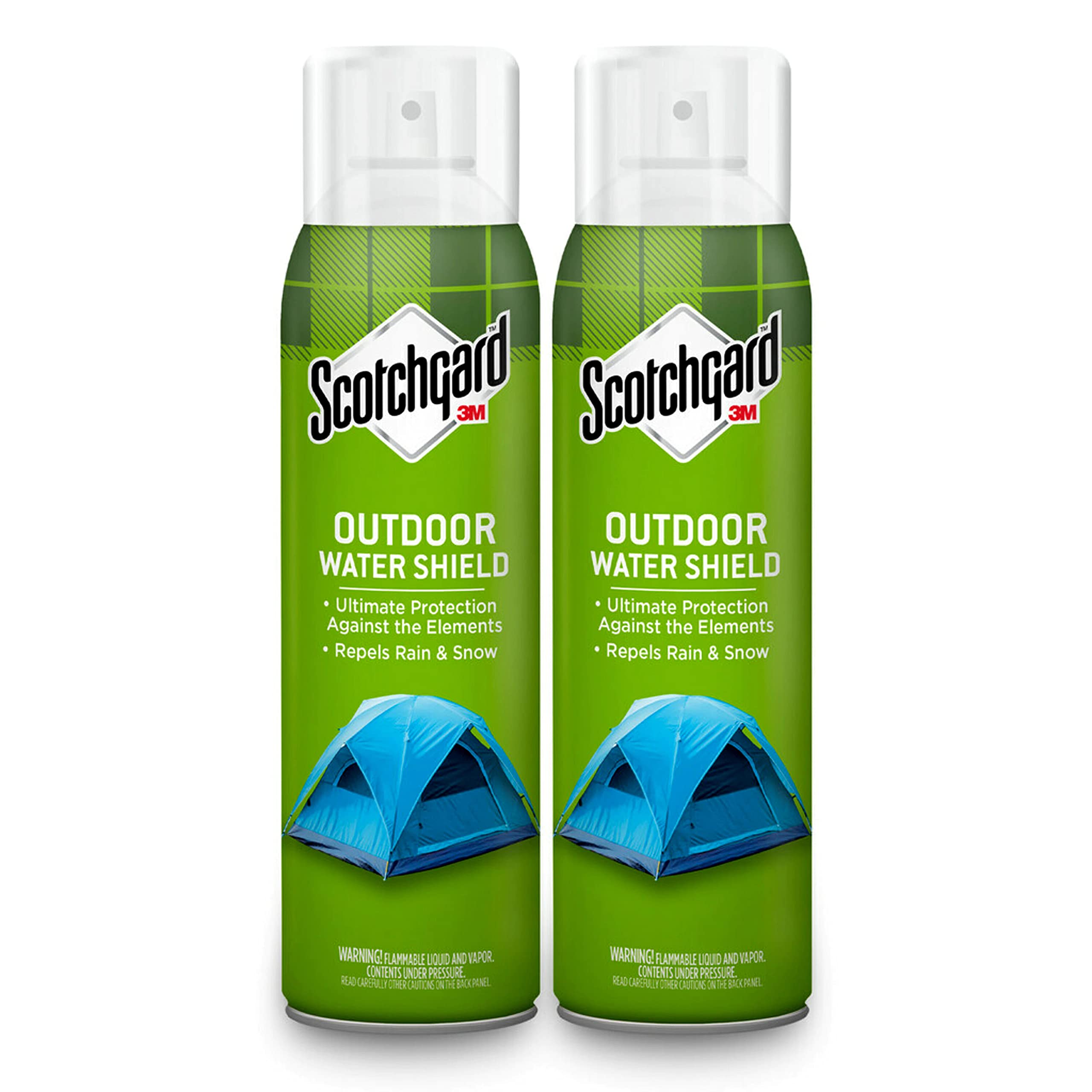 Scotchgard Sun and Water Shield Spray - 2 Pack (21 oz Each) | Water Repellent for Outdoor Gear, Tents, Backpacks, Jackets | Protects Canvas, Polyester & Nylon Fabrics | Ideal for Camping, Hiking & Rainy Weather Use