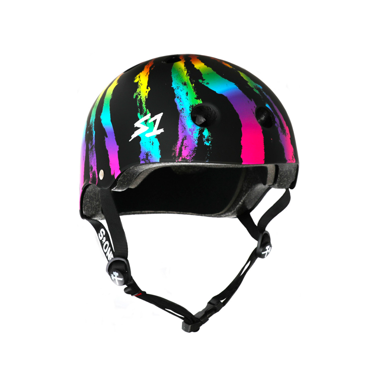 Lifer Helmet - Rainbow Swirl Motorcycle Helmet for Men & Women | Lightweight DOT Approved Bike Helmet for Safety Riding, Cycling & Outdoor Adventures