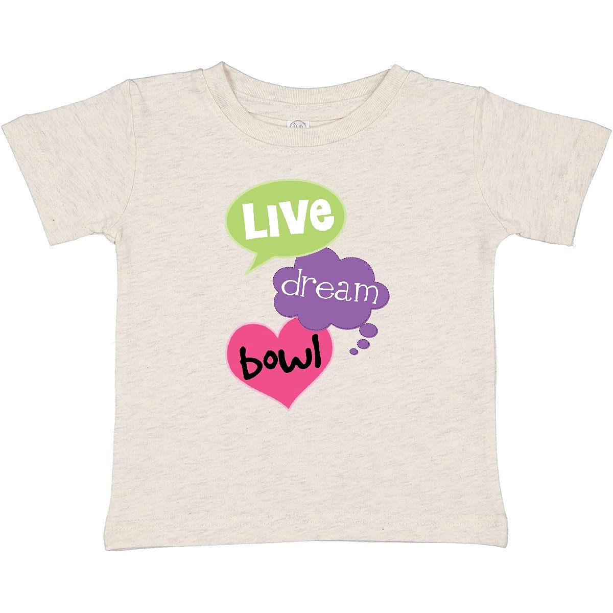 Inktastic Bowling Live Dream Bowl Baby T-Shirt - Cute Bowling-Themed Cotton Tee for Infants & Toddlers - Perfect for Family Bowling Nights & Sports-Themed Outfits