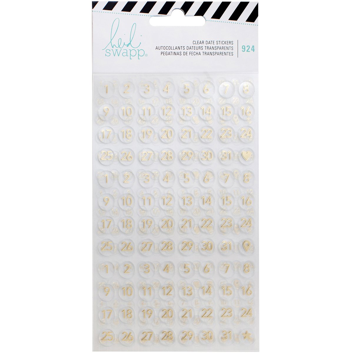 Heidi Swapp Memory Planner Stickers - 924 Calendar Date Stickers for Scrapbooking, Journaling & Planner Decor - American Crafts 315161