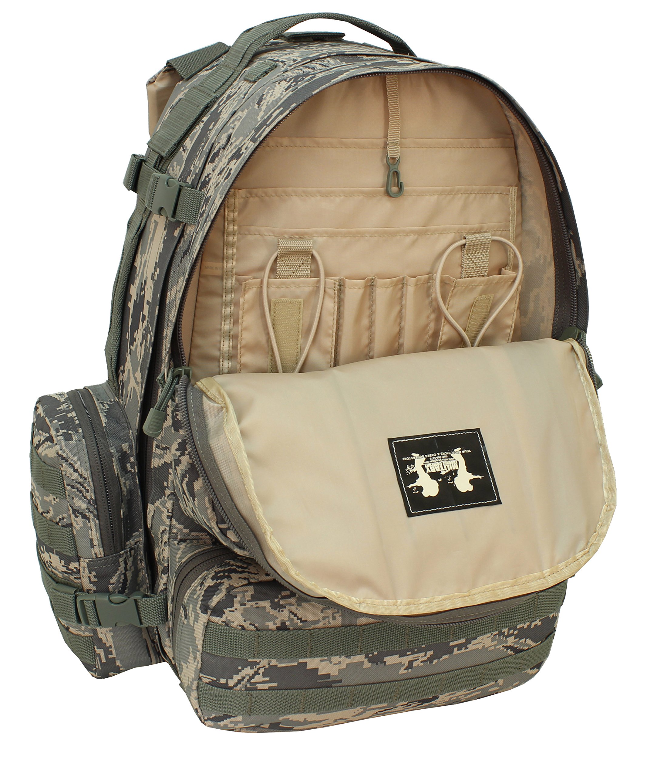 Military Tactical Backpack - Air Force ABU Hercules 3-Day Assault Pack by Military Luggage Company | Durable Army Rucksack for Outdoor Camping, Hiking & Travel