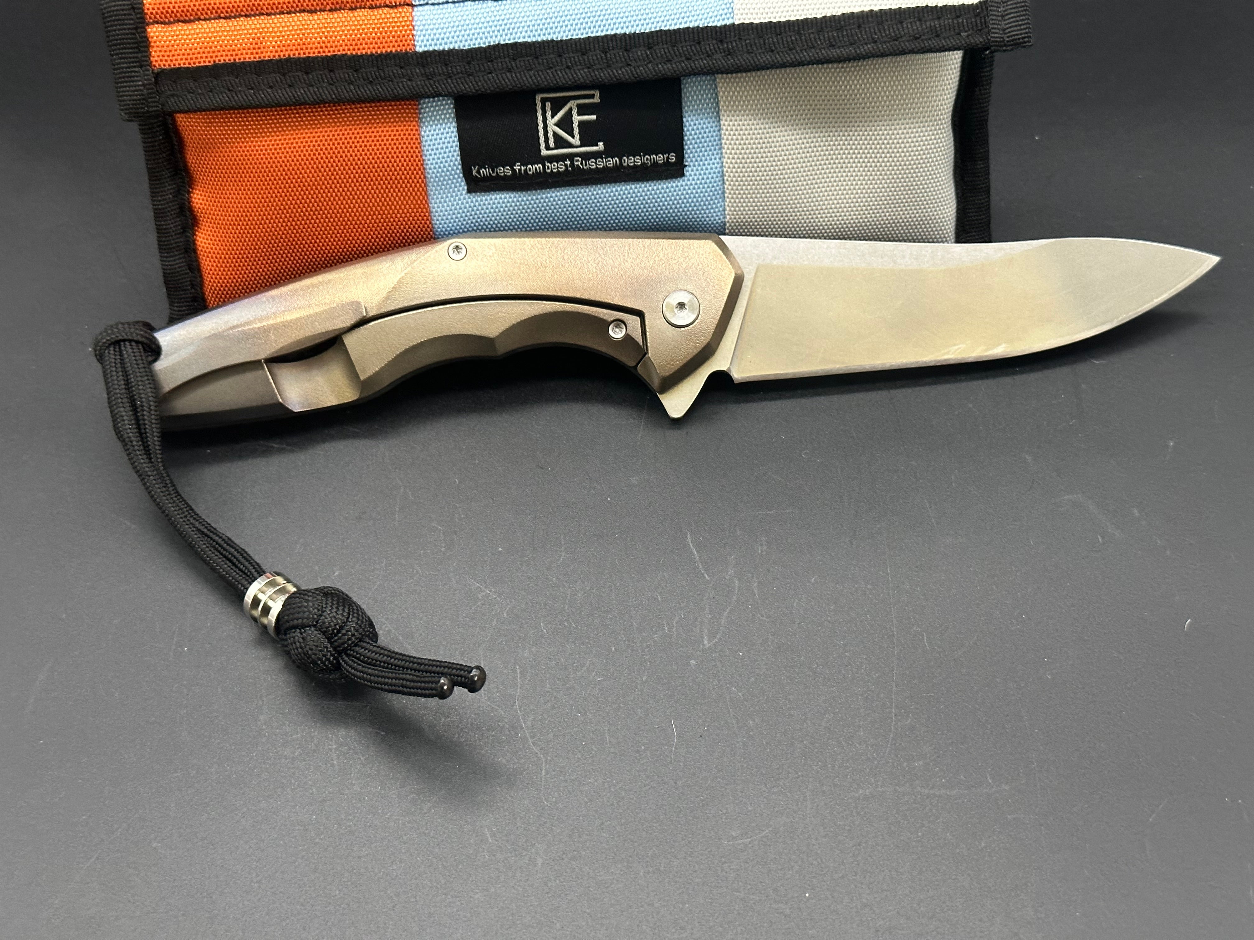 Custom Knife Factory ELF Flipper Pocket Knife - Anton Malyshev Designed EDC Folding Knife for Outdoor, Camping & Everyday Carry (EDC)