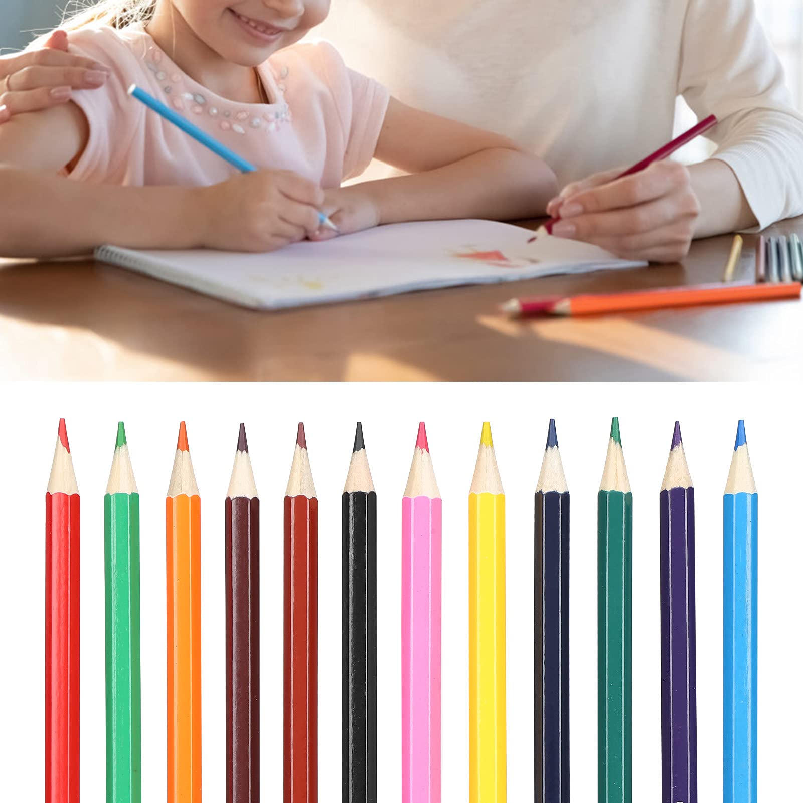 Eco-Friendly Drawing Color Pencils for Sketching, Graffiti & Art - Space Themed Blue Colored Pencils | Perfect for Artists, Students & DIY Craft Projects