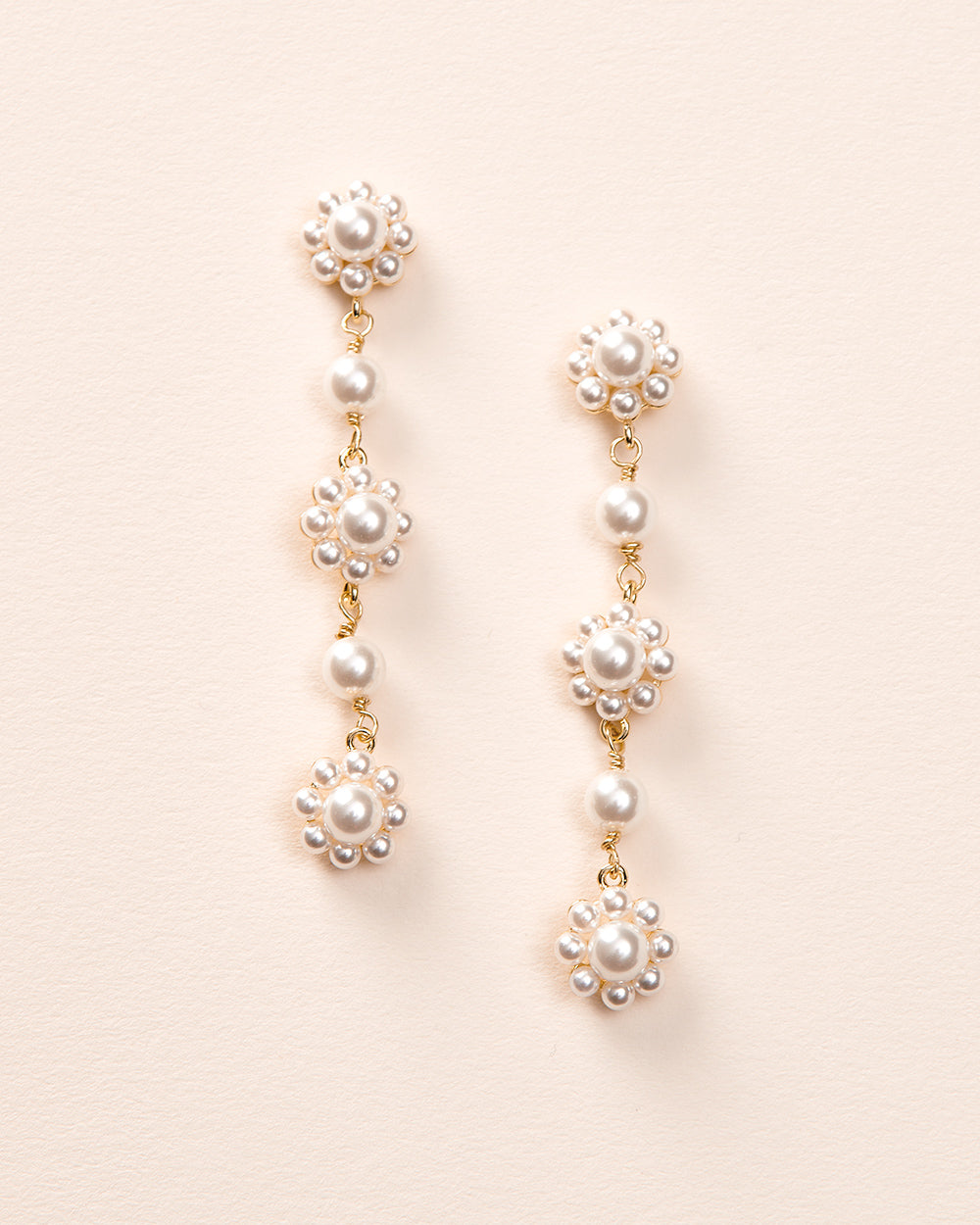 Daria Dangle Earrings for Women - Trendy Boho Chic Drop Earrings with Beaded Details | Perfect for Parties, Weddings & Everyday Wear