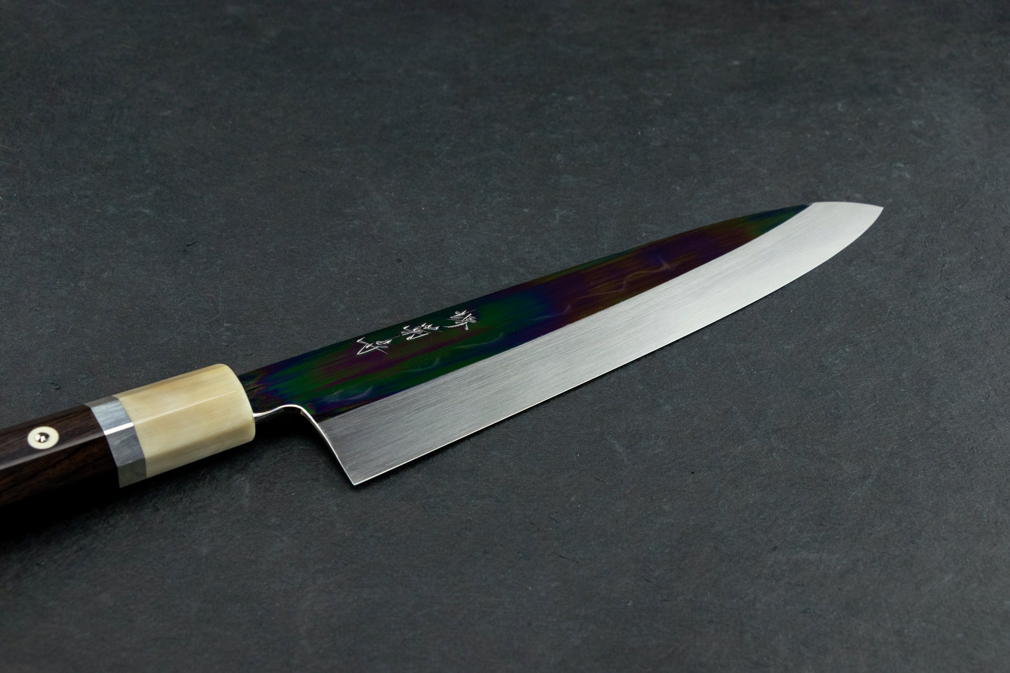 Premium Sakai Kikumori Shiroichi Kyomen Sakachoji Honyaki Gyuto 240mm Japanese Chef Knife - High-Carbon Steel, Razor Sharp Blade for Sushi, Meat & Vegetable Cutting - Perfect for Professional Chefs & Home Cooking
