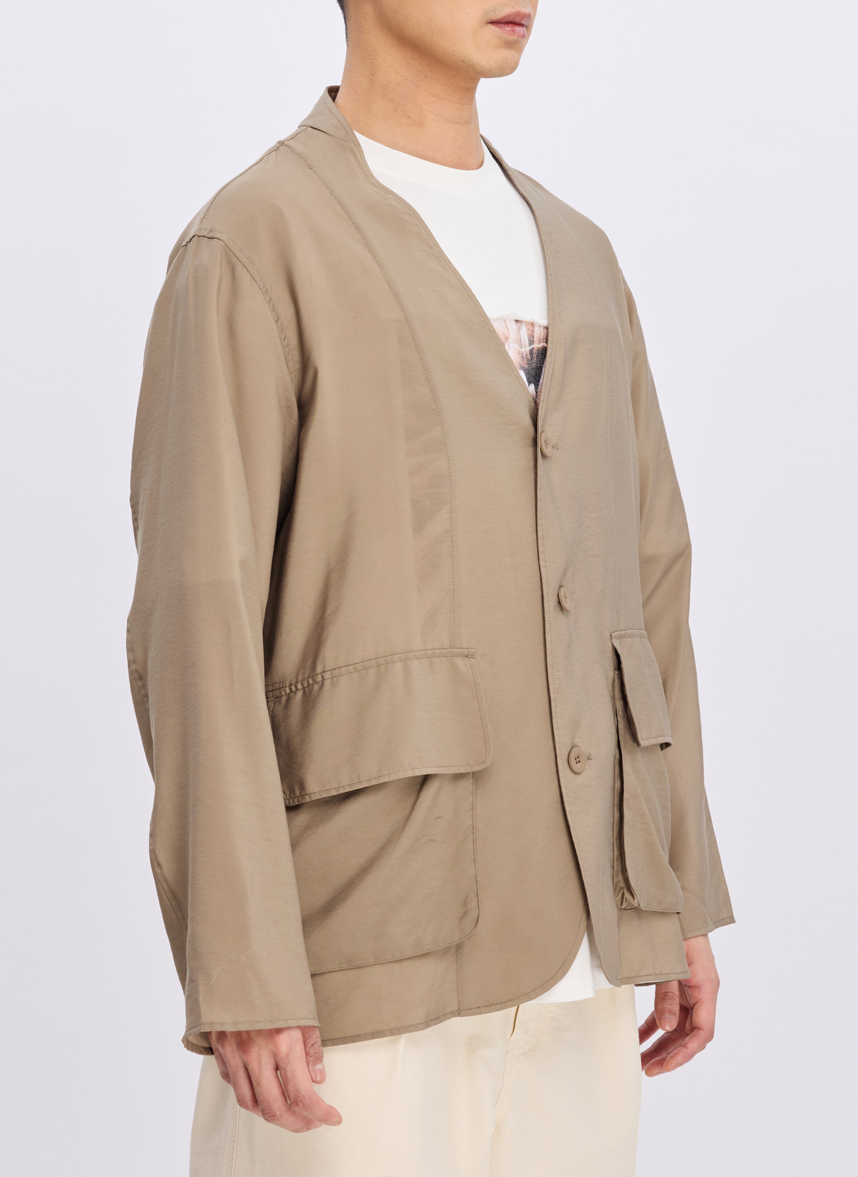 Lenzing Ecovero Air Collarless Blazer for Women - Sustainable Viscose Jacket - Lightweight Business Casual Wear for Office & Travel