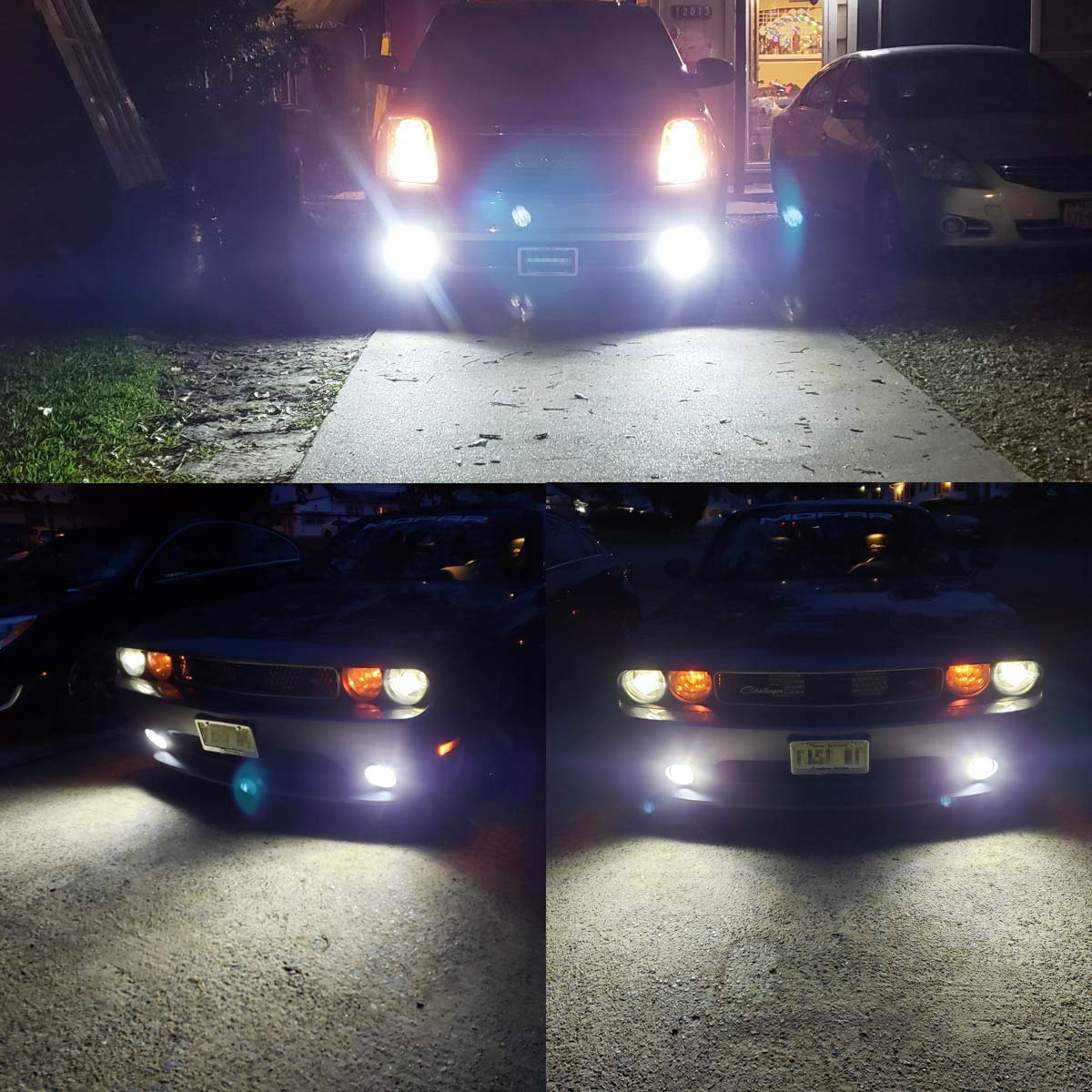 880 899 LED Fog Light Bulbs 6000K Xenon White - Super Bright 2525 Chips - Compatible with 890 886 892 - Car Fog Lights & DRL Daytime Running Lights - Pack of 2 - Perfect for Night Driving, Off-Roading & Bad Weather Conditions